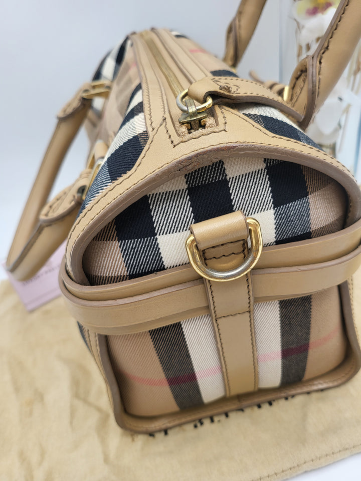 BURBERRY LONDON PVC BOSTON BAG