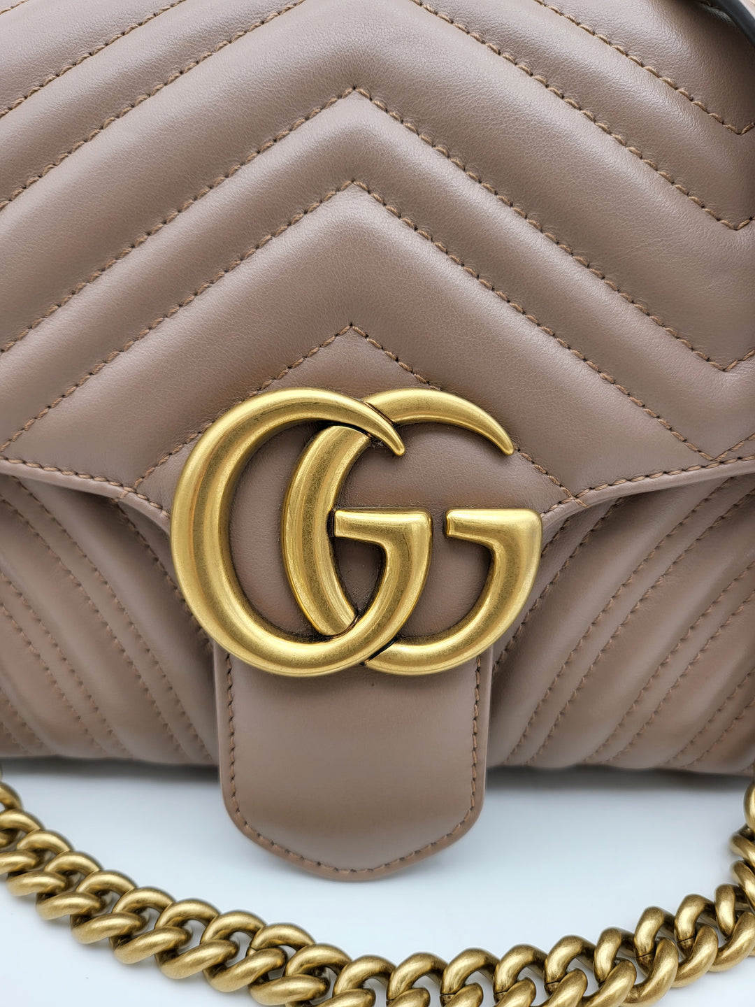 GUCCI MARMONT QUILTED GHW SHOULDER BAG