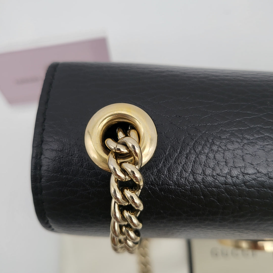 GUCCI CALFSKIN G INTERLOCKING SMALL