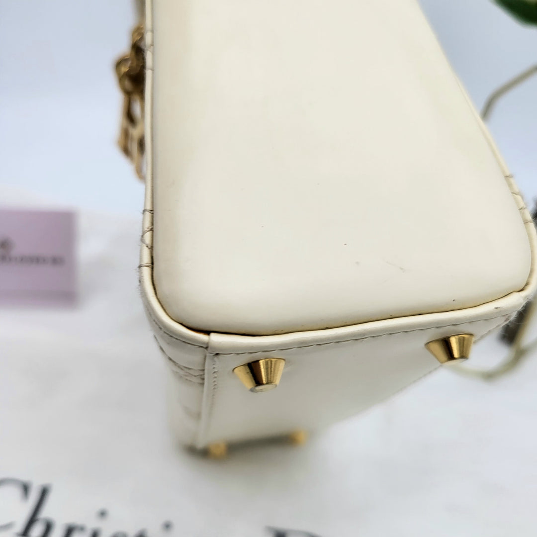 CHRISTIAN DIOR LADY DIOR MINI PATENT