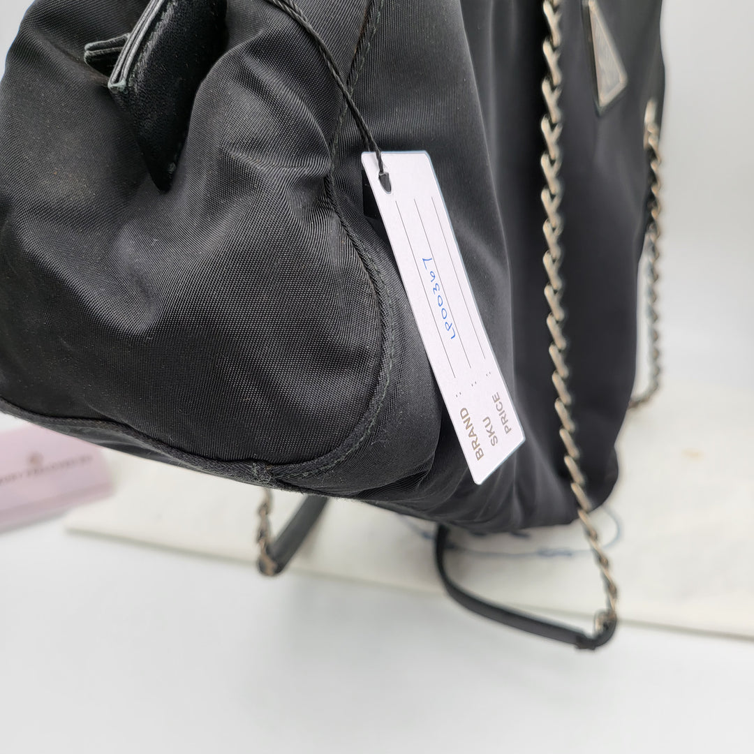 PRADA NYLON CHAIN BAG