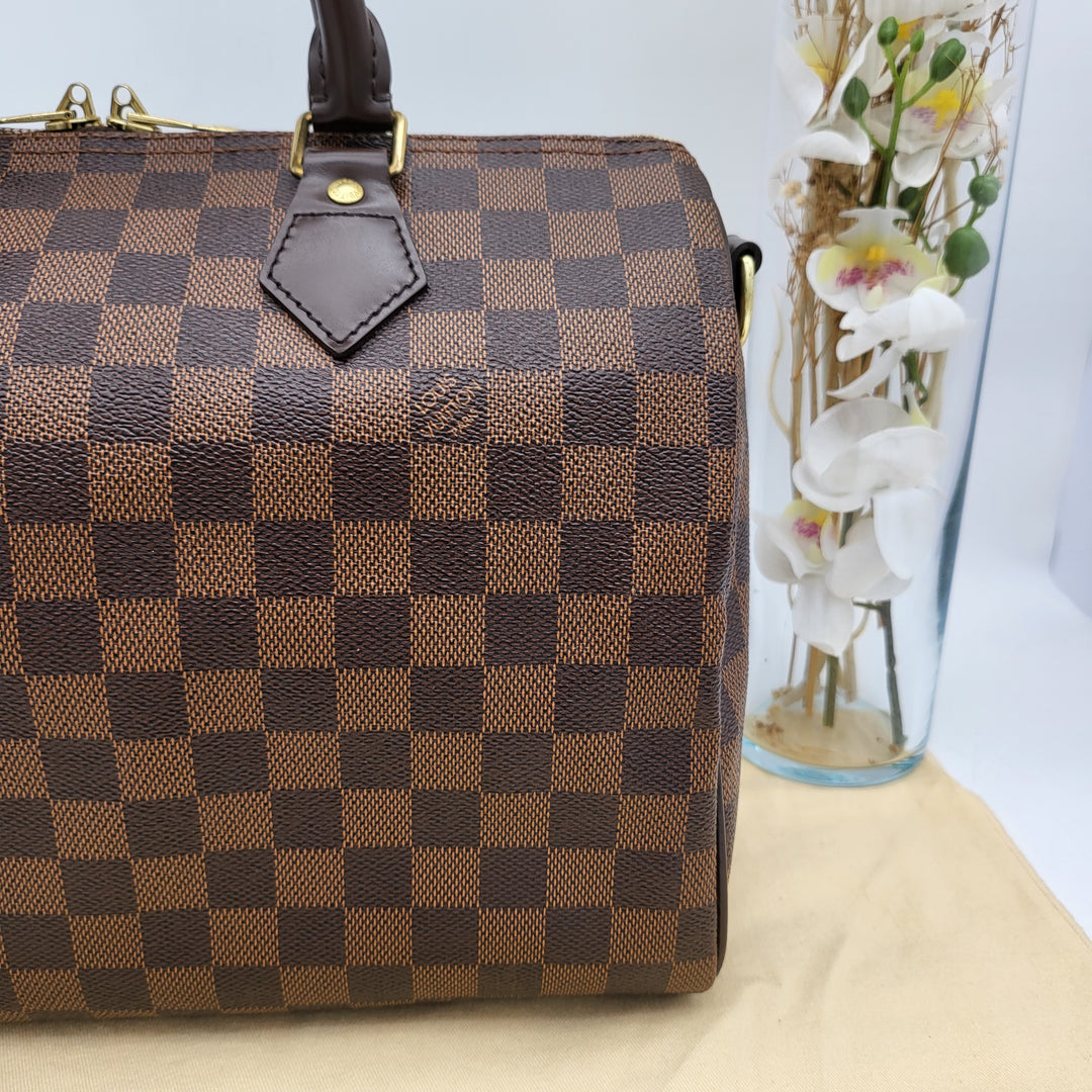 LOUIS VUITTON BANDOULIERE 30 DAMIER EBENE