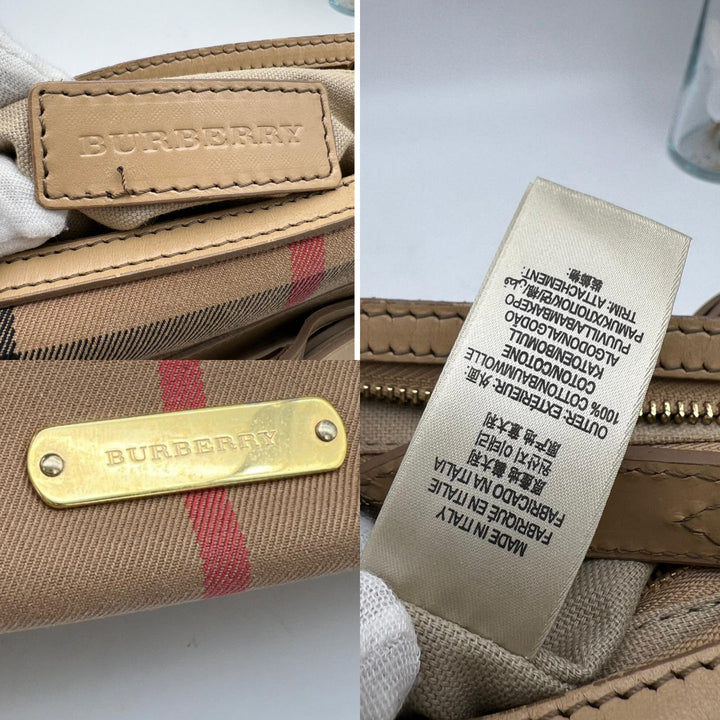 BURBERRY LONDON PVC BOSTON BAG