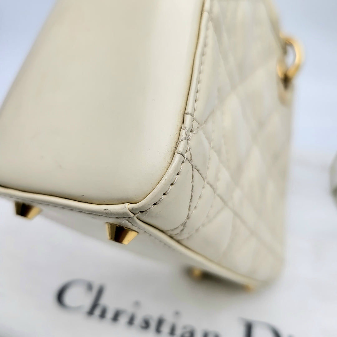 CHRISTIAN DIOR LADY DIOR MINI PATENT