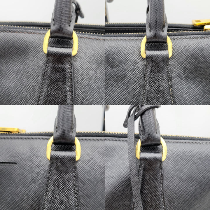 PRADA SAFFIANO DOUBLE ZIP