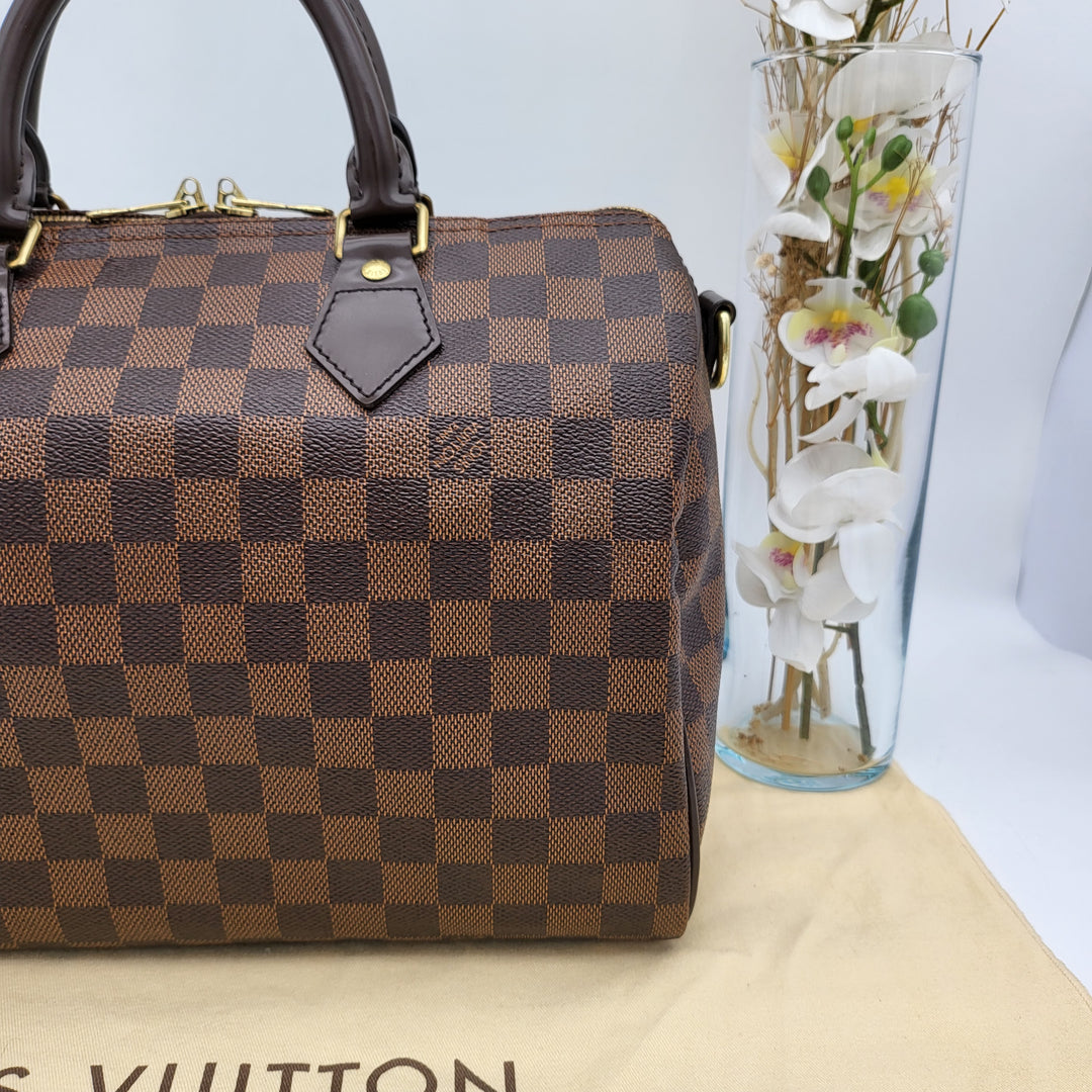 LOUIS VUITTON BANDOULIERE 30 DAMIER EBENE