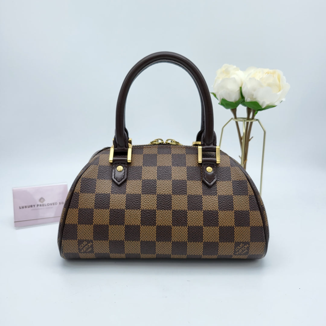 LOUIS VUITTON MINI RIBERA DAMIER EBENE