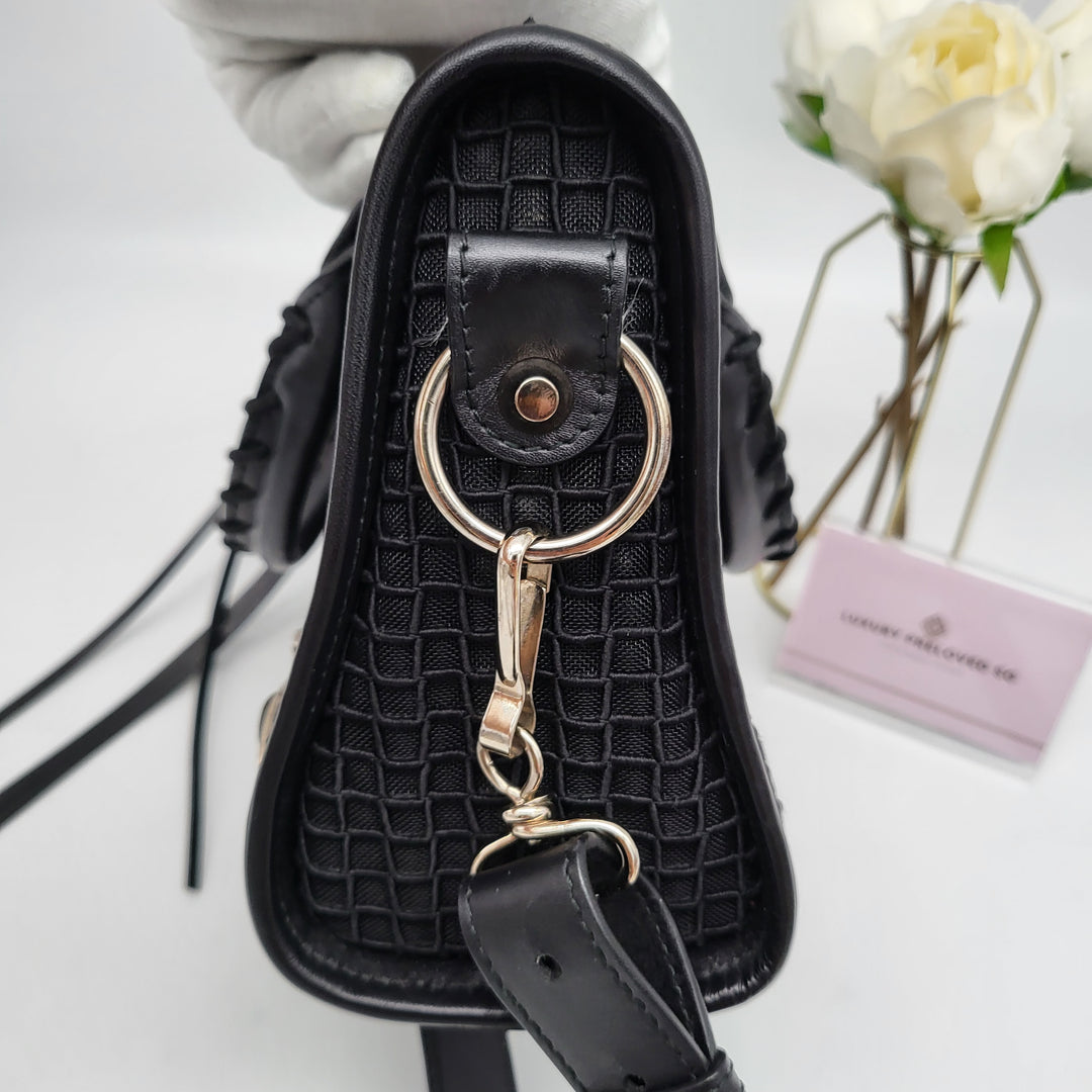 Balenciaga Mesh black SHW City Bag mini