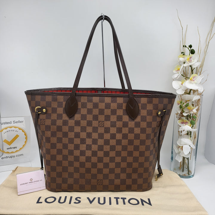 LOUIS VUITTON NEVERFULL MM DAMIER EBENE