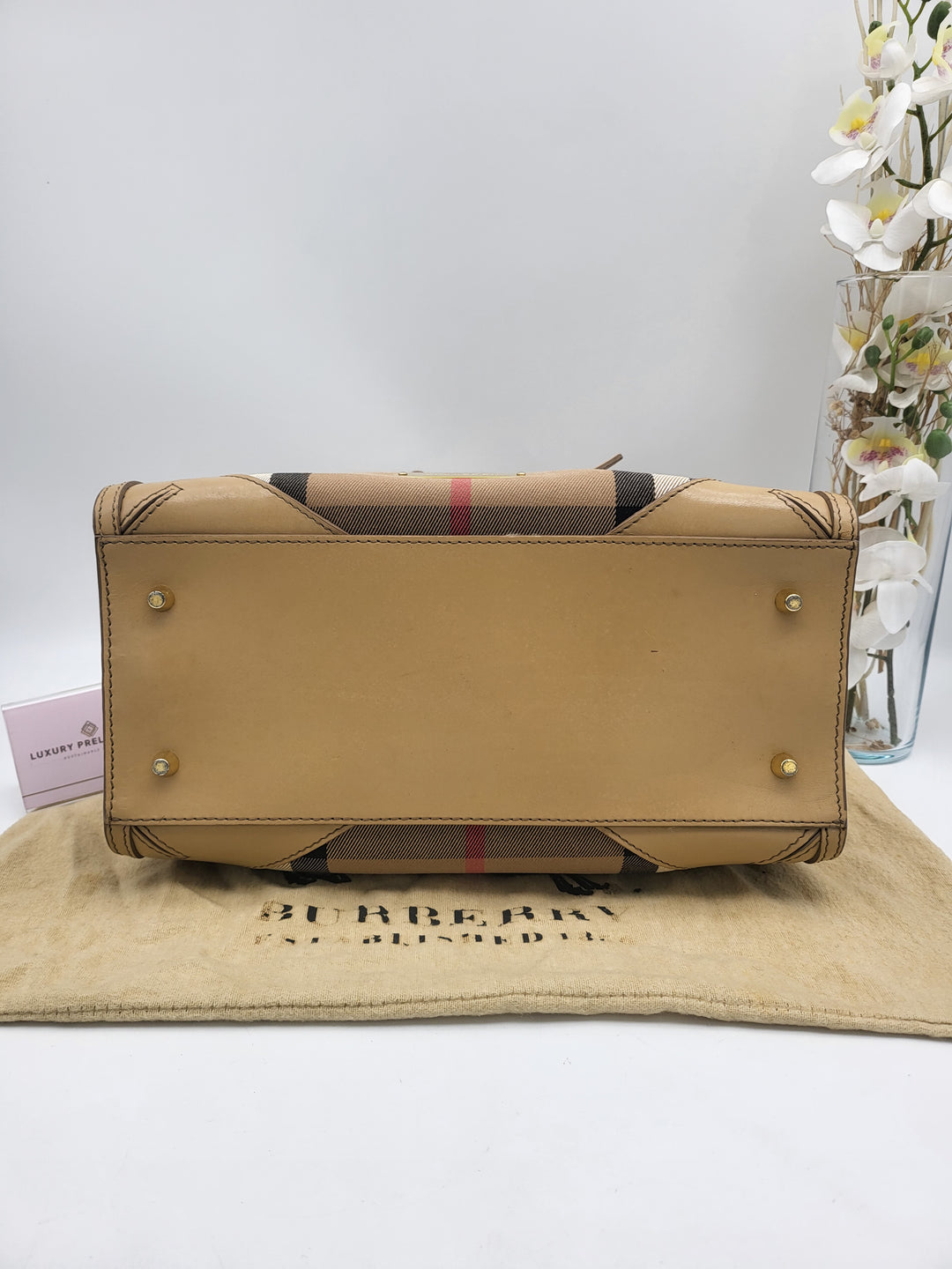 BURBERRY LONDON PVC BOSTON BAG
