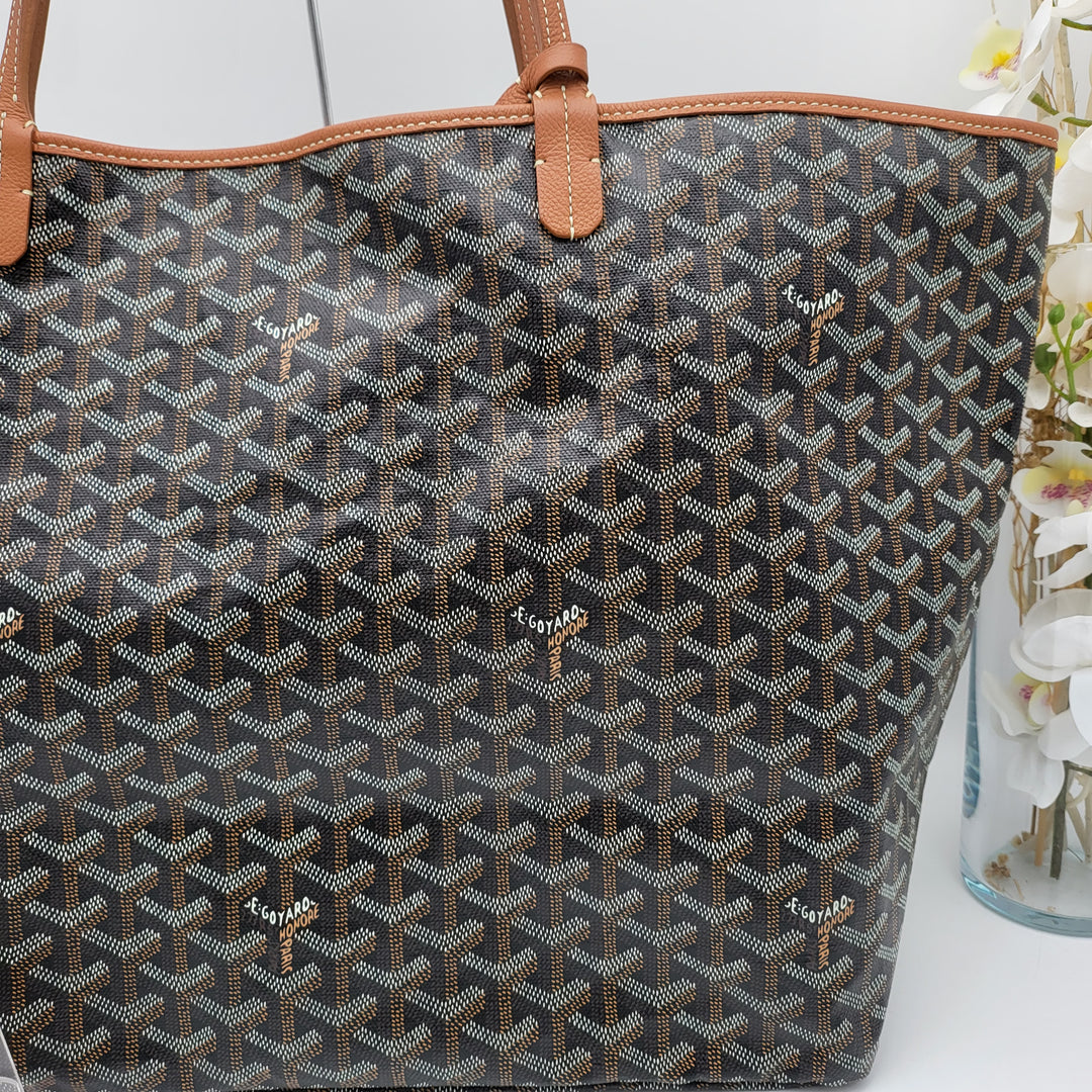 GOYARD SAINT LOUIS GM TOTE BAG WITH POUCH