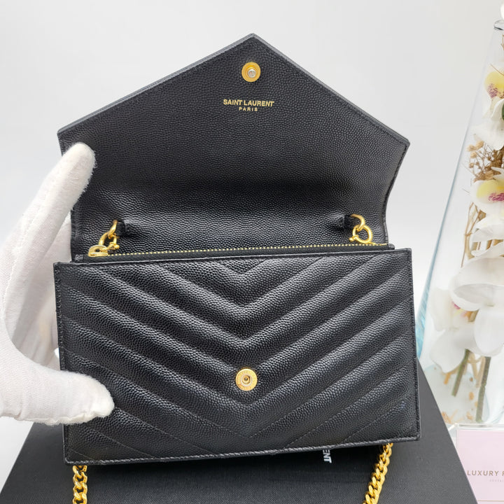 YVES SAINT LAURENT MONOGRAM ENVELOPE