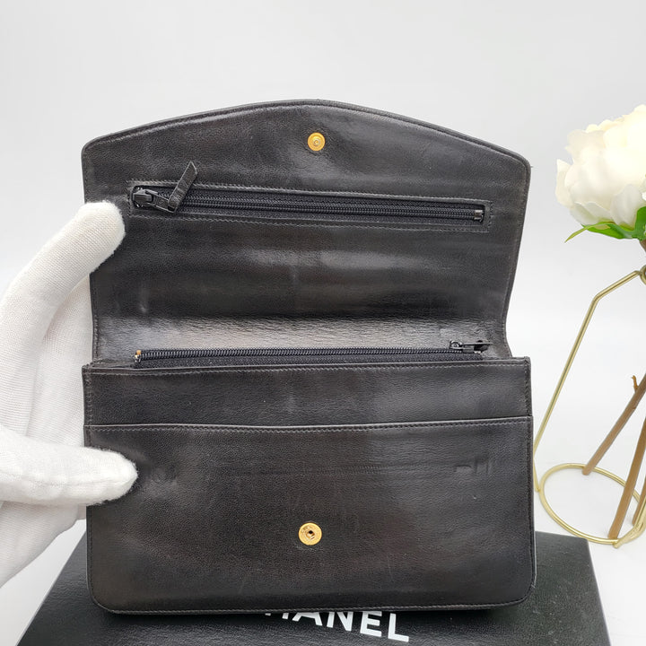 CHANEL LAMBSKIN TIMELESS CLUTCH