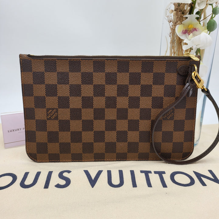 LOUIS VUITTON NEVERFULL MM DAMIER W/ POUCH