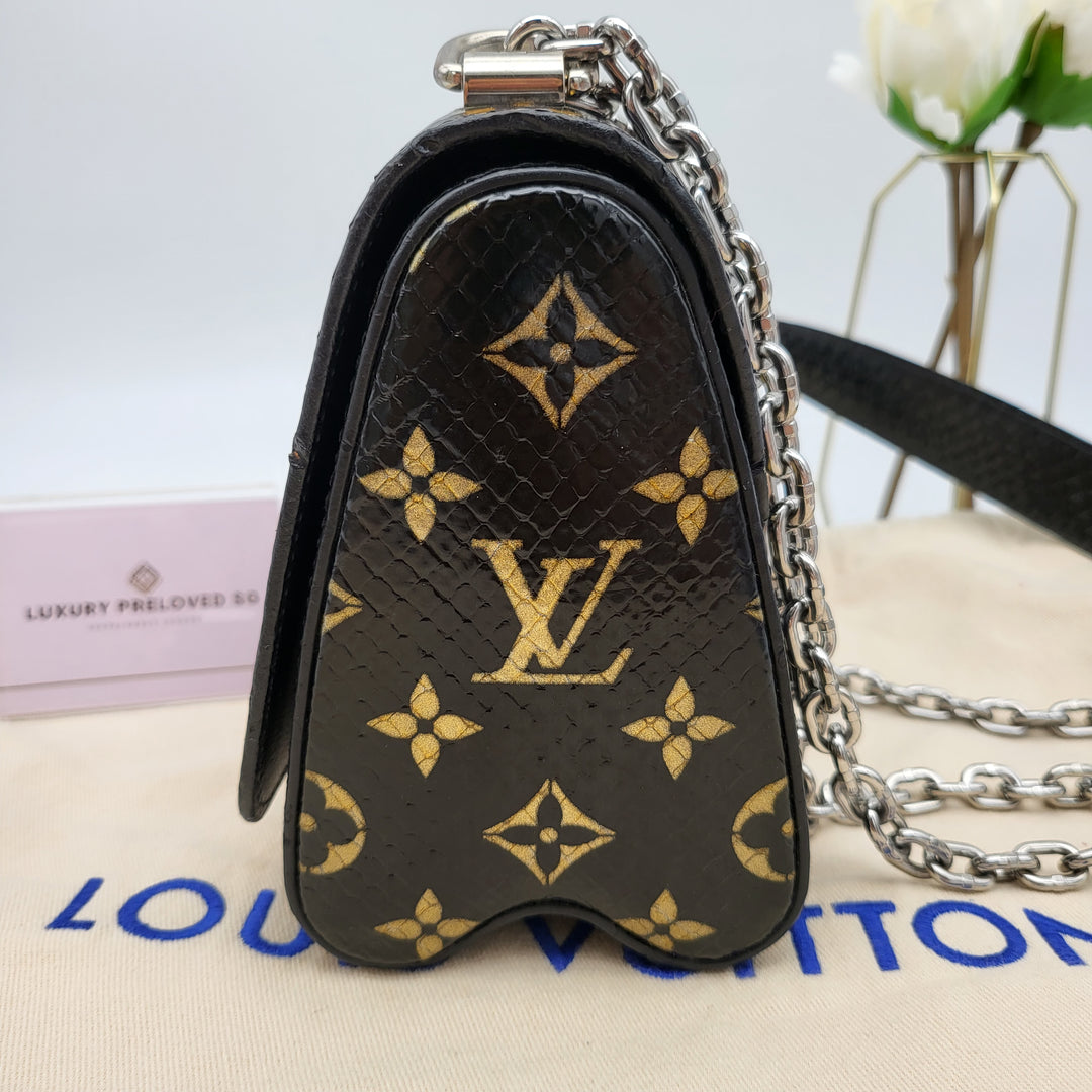 LOUIS VUITTON TWIST PYTHON MONOGRAM SHW