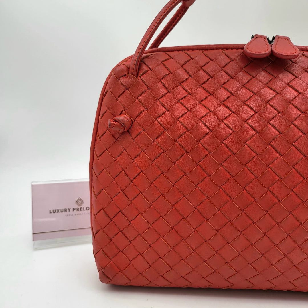 BOTTEGA RED LEATHER CROSSBODY