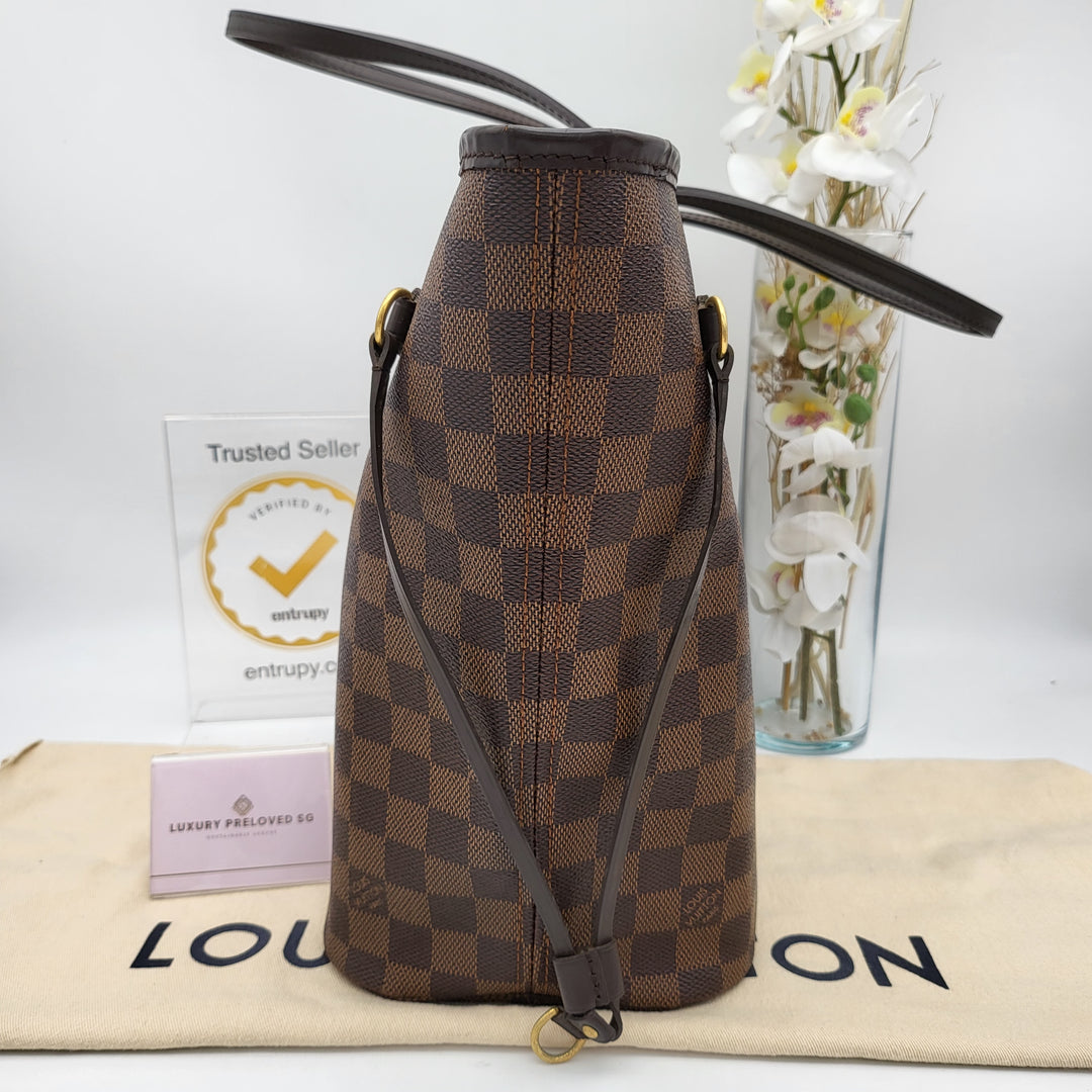 LOUIS VUITTON NEVERFULL MM DAMIER EBENE