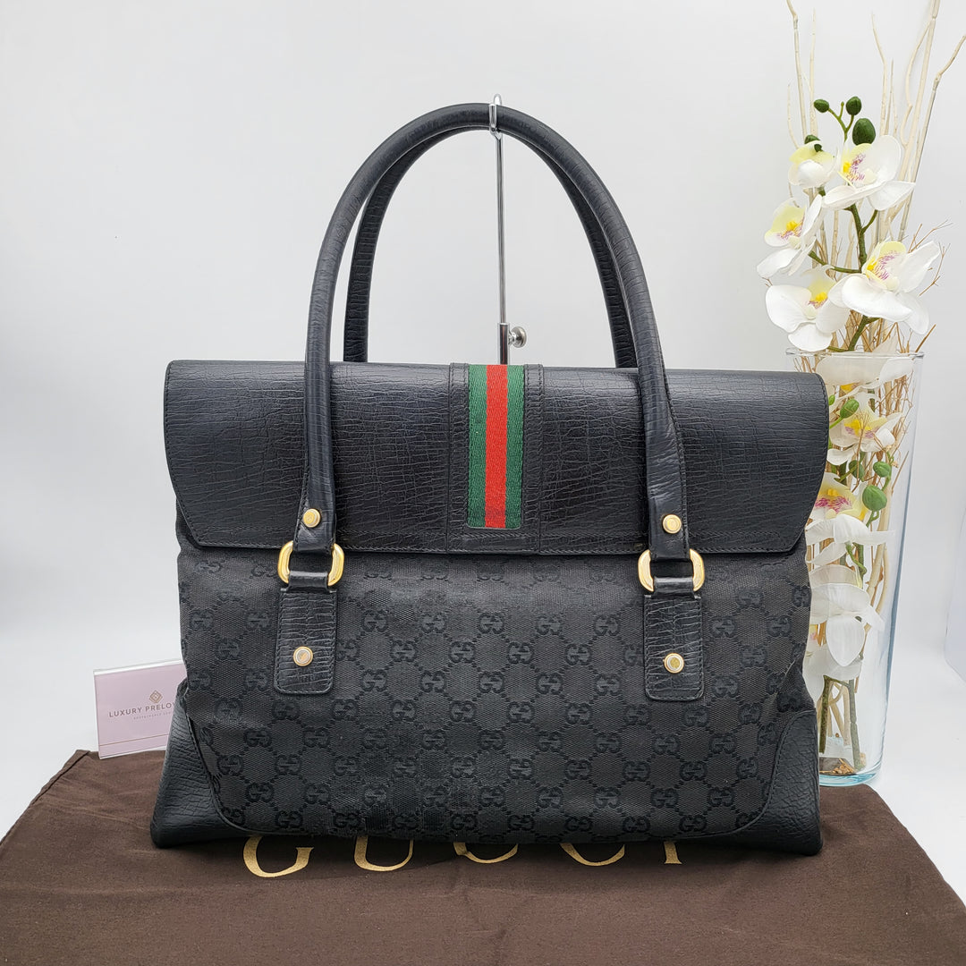 GUCCI OPHIDIA CANVAS SHOULDER BAG