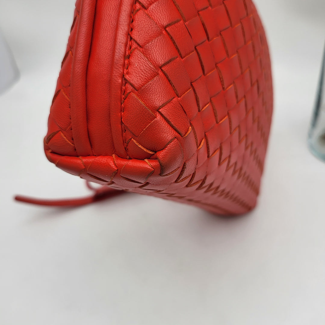 BOTTEGA RED LEATHER CROSSBODY