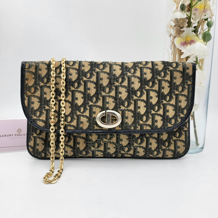 CHRISTIAN DIOR  TROTTER CLUTCH BAG