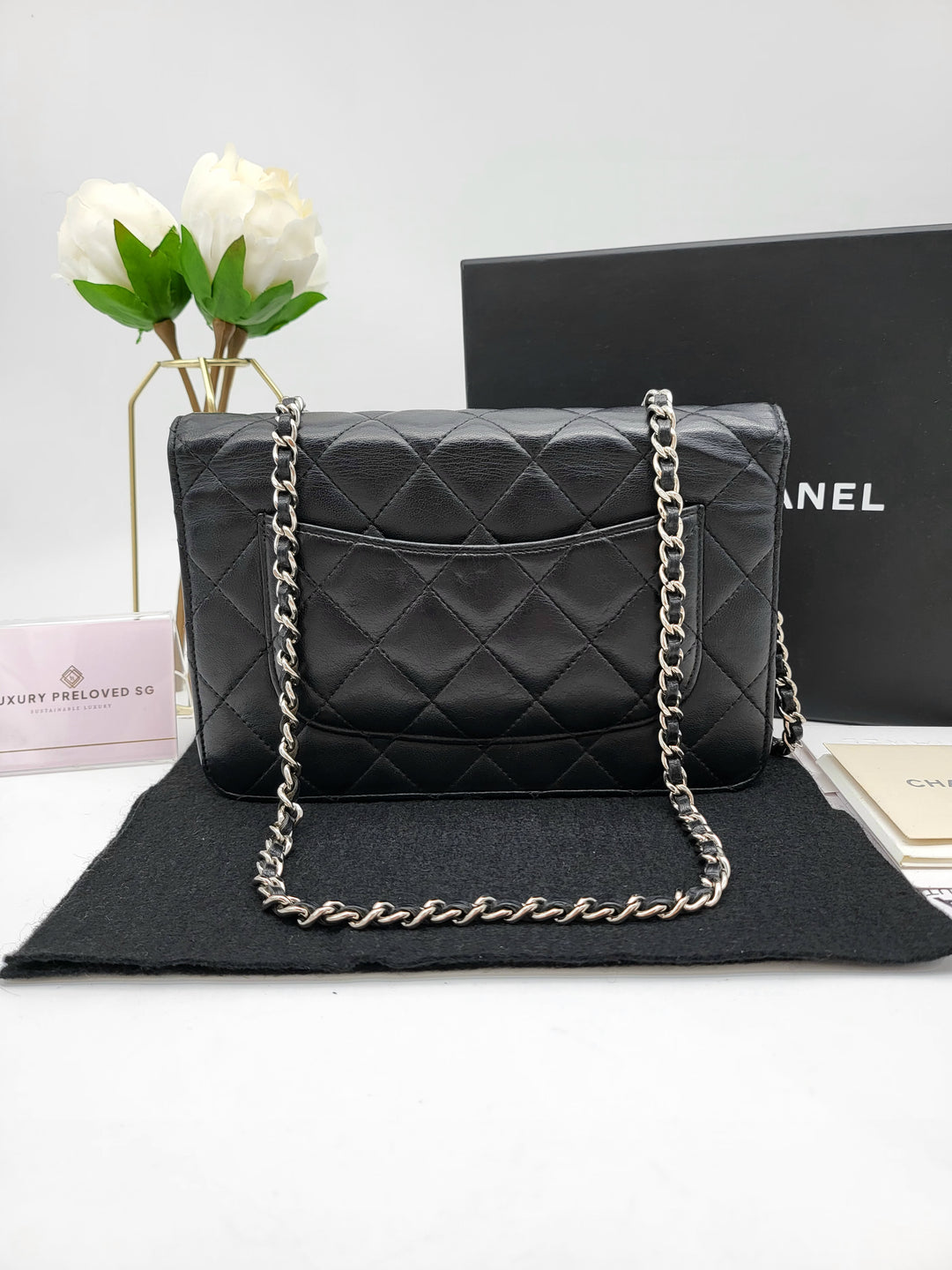 CHANEL WALLET ON CHAIN LAMBSKIN
