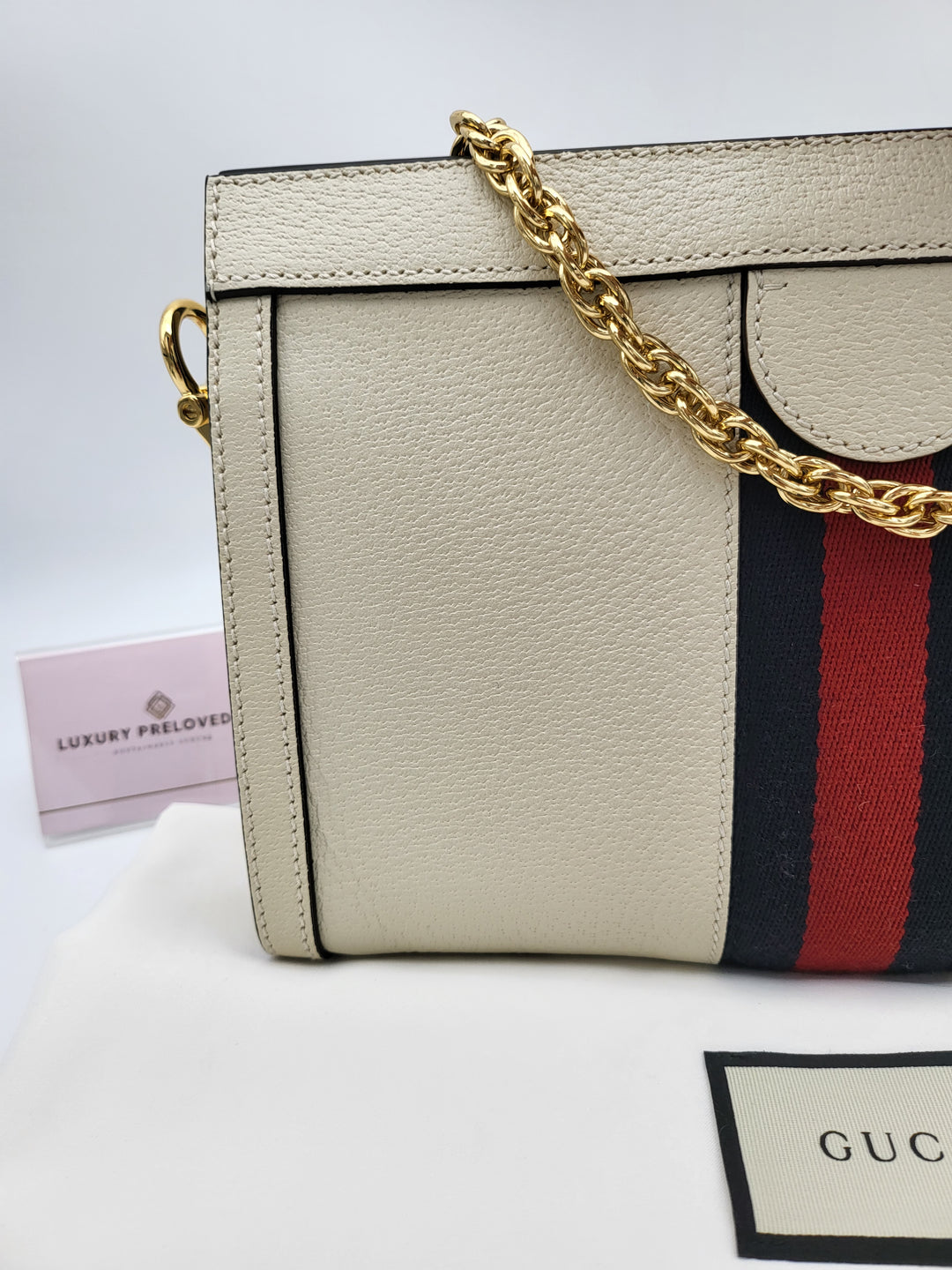 GUCCI OPHIDIA CLUTCH CHAINSLING BAG