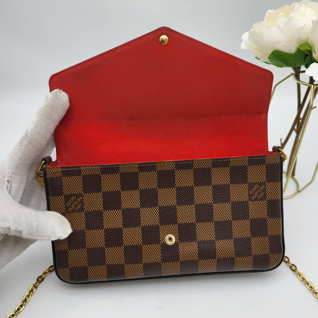 LOUIS VUITTON FELICIE DAMIER EBENE