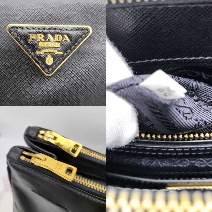 PRADA SAFFIANO DOUBLE ZIP