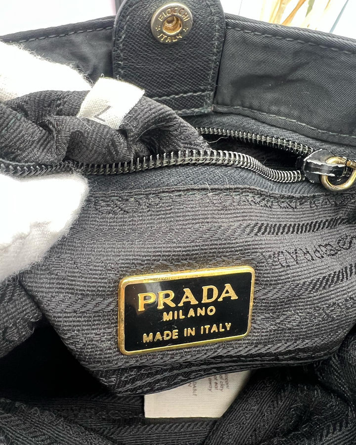 PRADA TESSUTO IMPRUNTO NERO