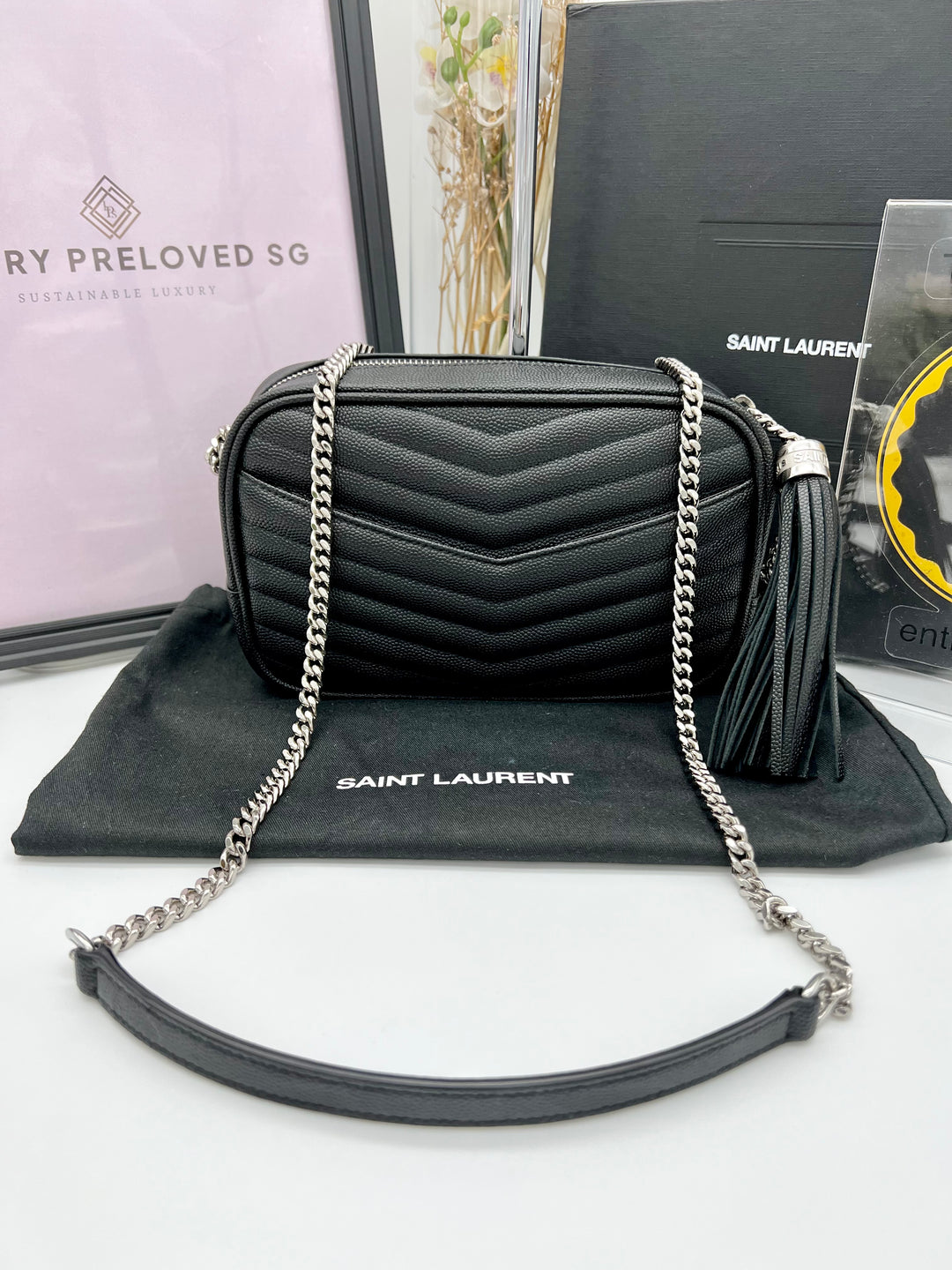 YVES SAINT LAURENT LOU MINI CAMERA BAG MONOGRAM