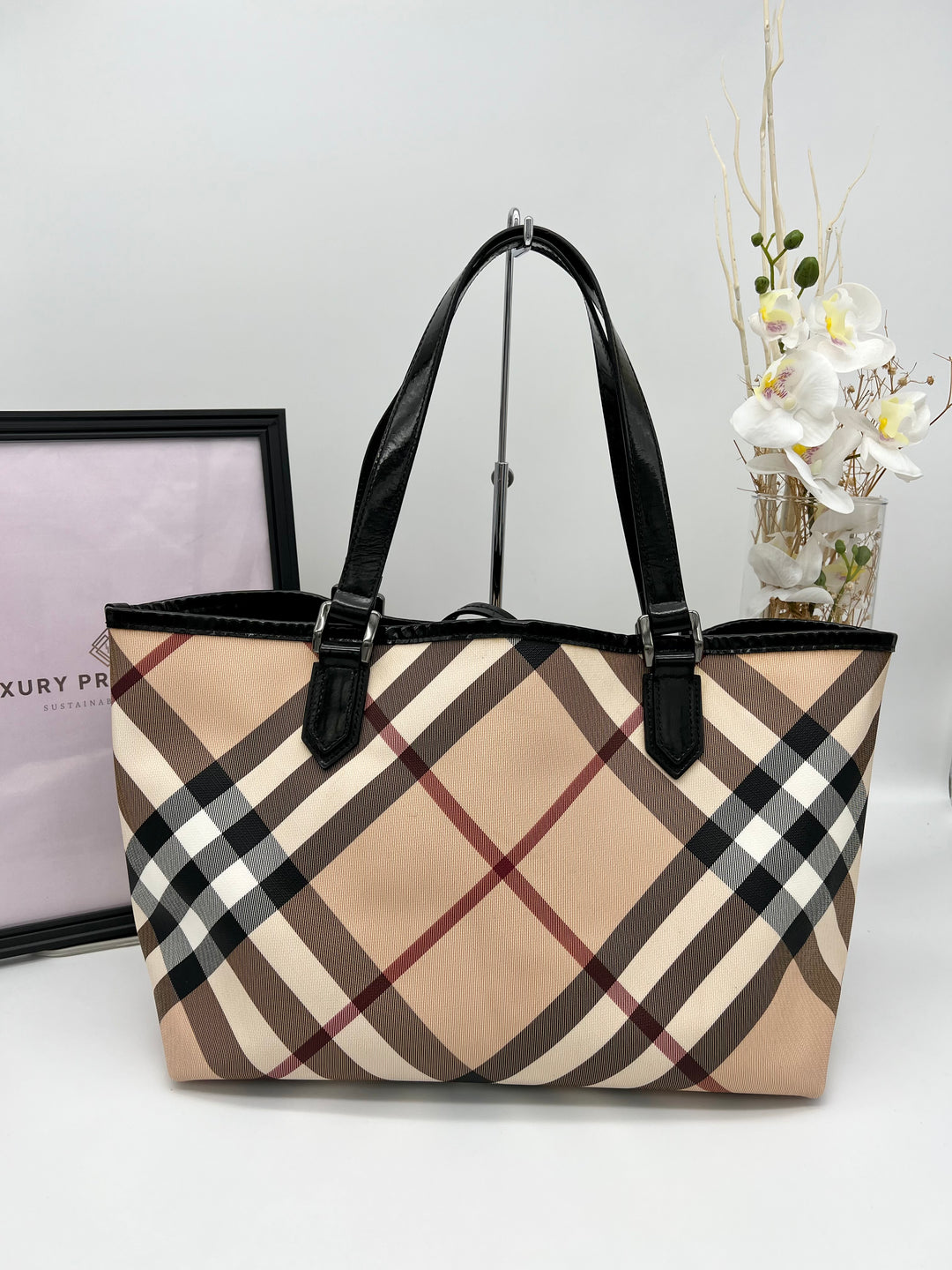 BURBERRY SUPERNOVA TOTE PVC WITH POUCH SMALL