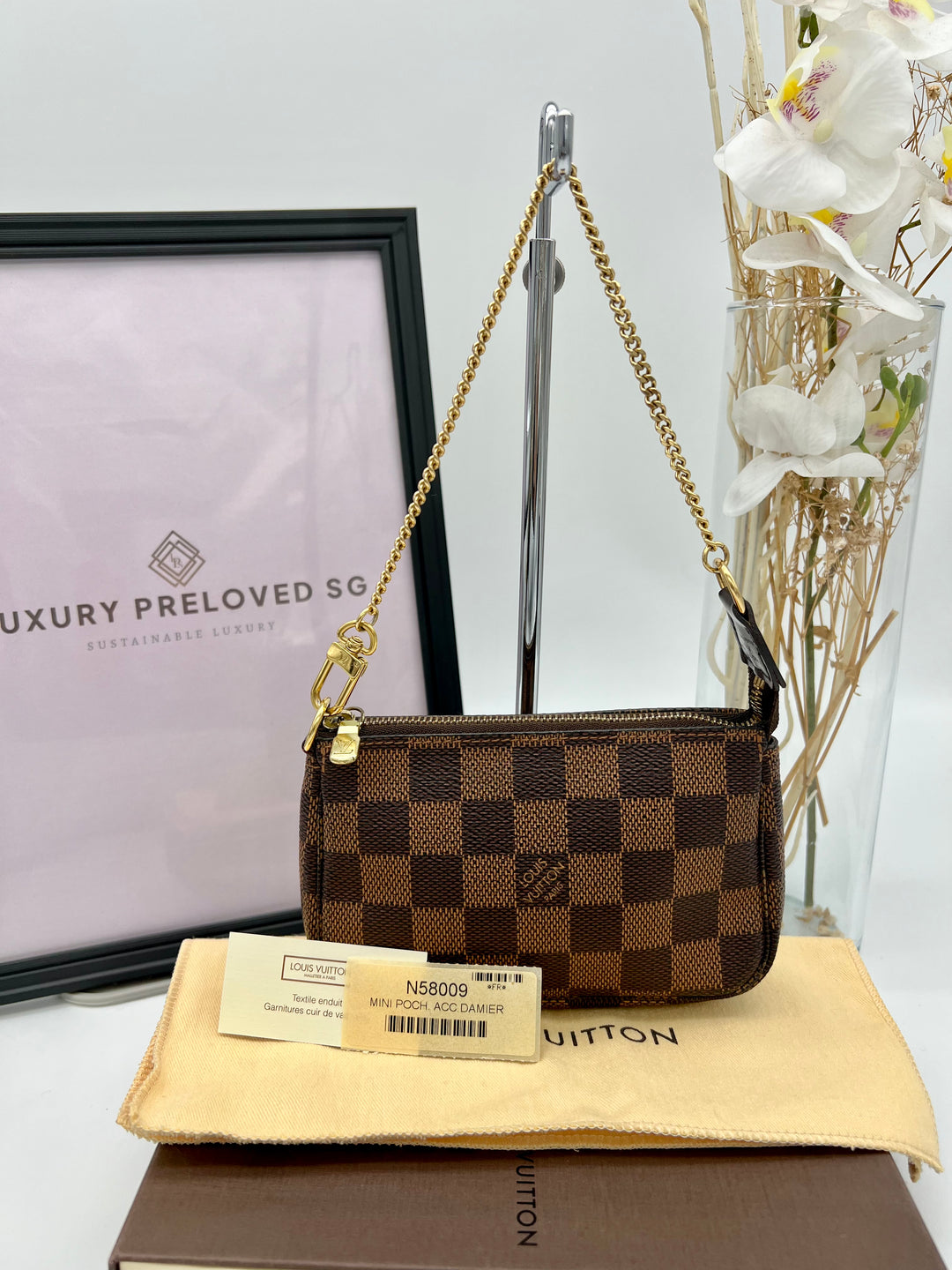 LOUIS VUITTON MINI POCHETTE DAMIER EBENE