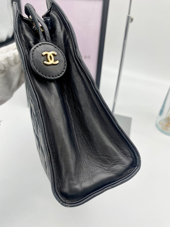 CHANEL VINTAGE CLUTCH LARGE LAMBSKIN