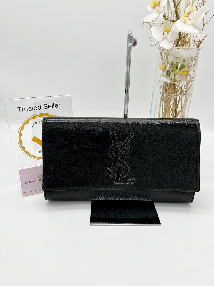 YVES SAINT LAURENT PATENT CLUTCH