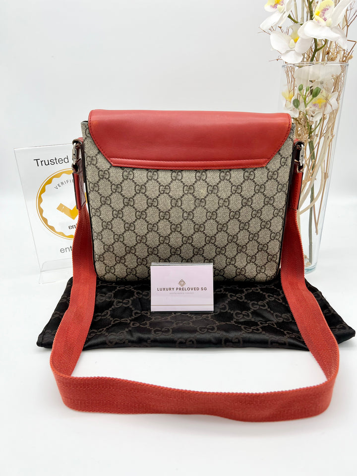 GUCCI VINTAGE Teddy SLING BAG CANVAS