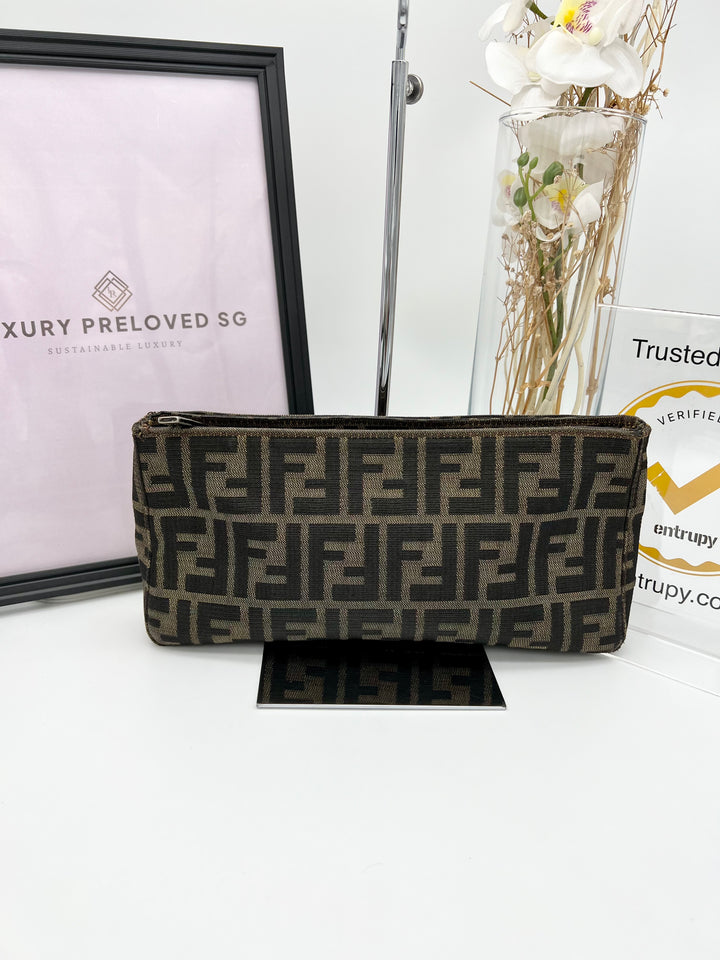 FENDI ZUCCA CLUTCH