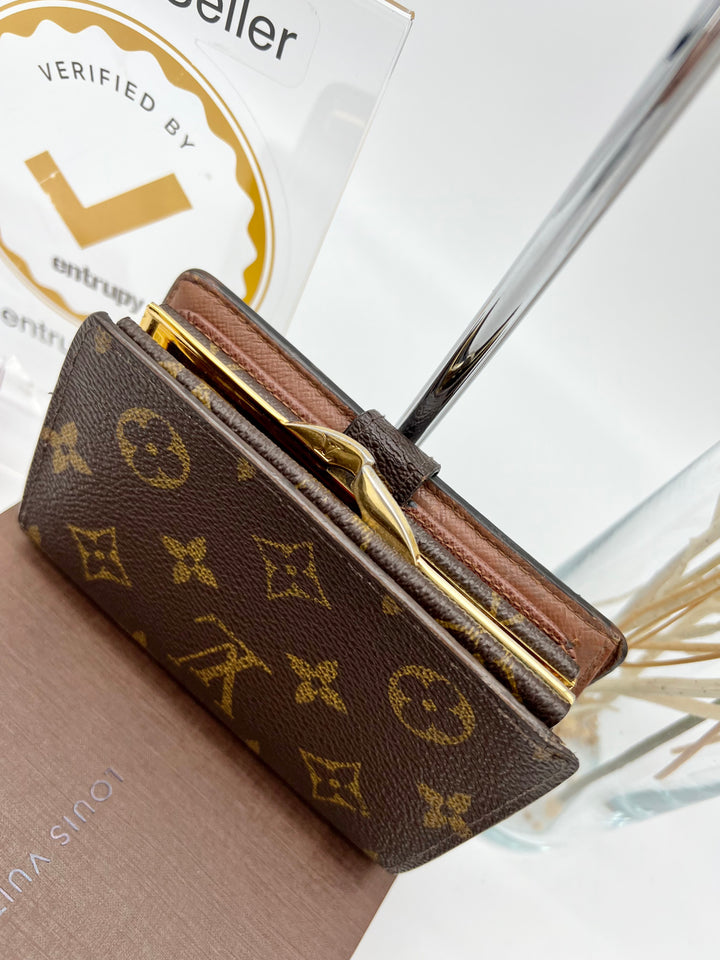 LOUIS VUITTON KISSLOCK WALLET MONOGRAM