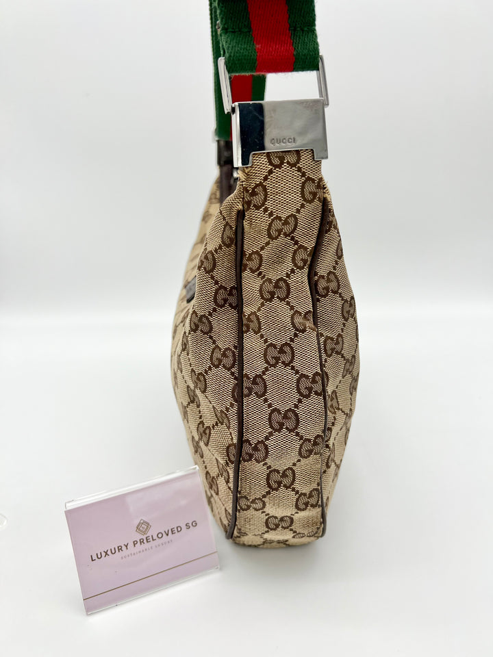 GUCCI VINTAGE OPHIDIA SLING BAG CANVAS