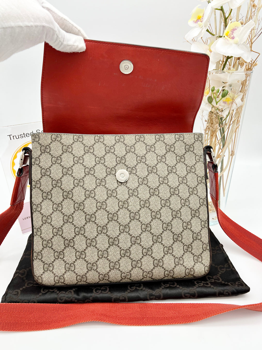 GUCCI VINTAGE Teddy SLING BAG CANVAS