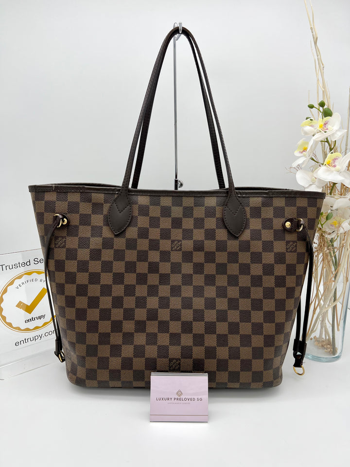 LOUIS VUITTON NEVERFULL MM DAMIER EBENE