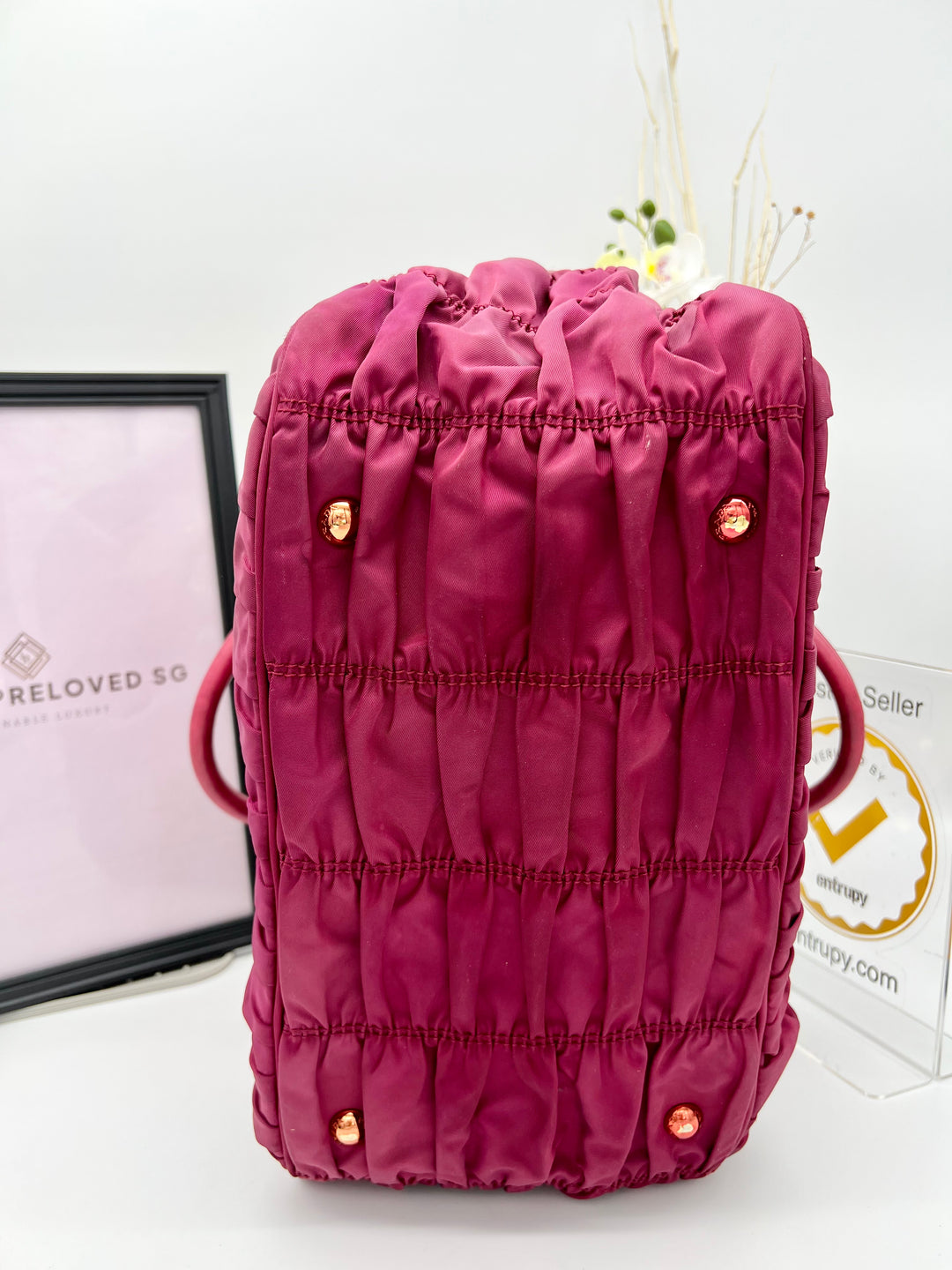 PRADA GAUFRE NYLON PINK