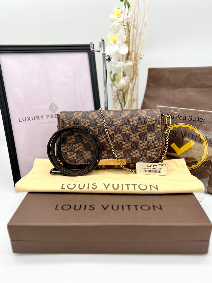 LOUIS VUITTON FAVOURITE PM DAMIER EBENE