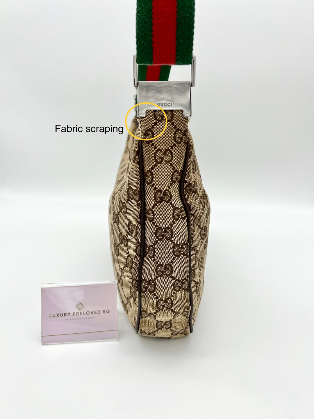 GUCCI VINTAGE OPHIDIA SLING BAG CANVAS