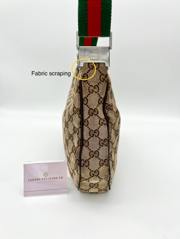 GUCCI VINTAGE OPHIDIA SLING BAG CANVAS