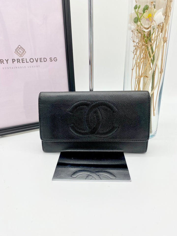 CHANEL CC TIMELESS WALLET LONG WALLET