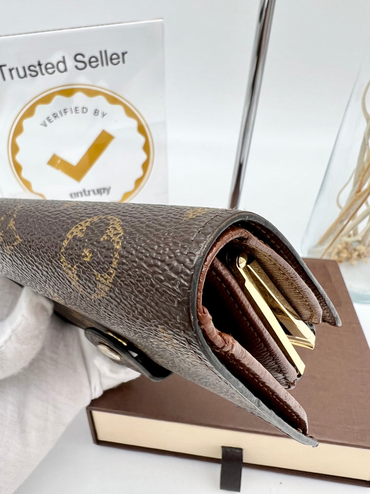 LOUIS VUITTON KISSLOCK WALLET MONOGRAM