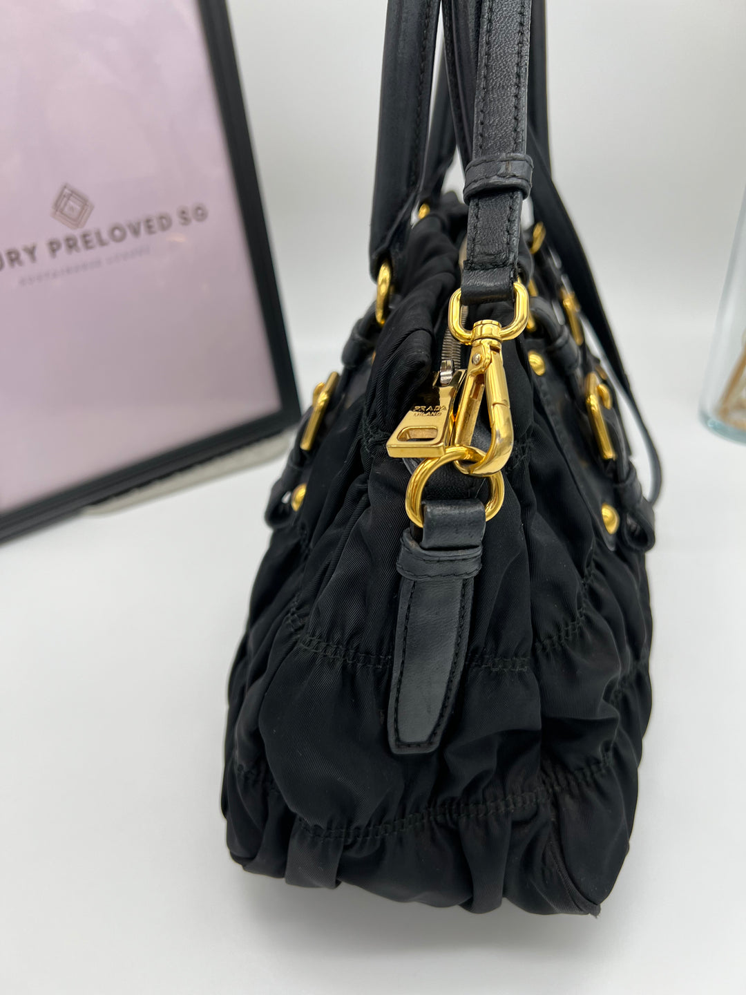 PRADA NAPPA NYLON 2 WAY BAG