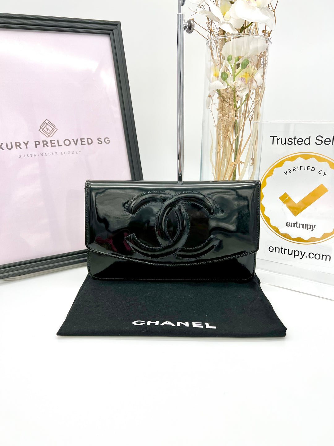 CHANEL TIMELESS CLUTCH W/ HOLOGRAM