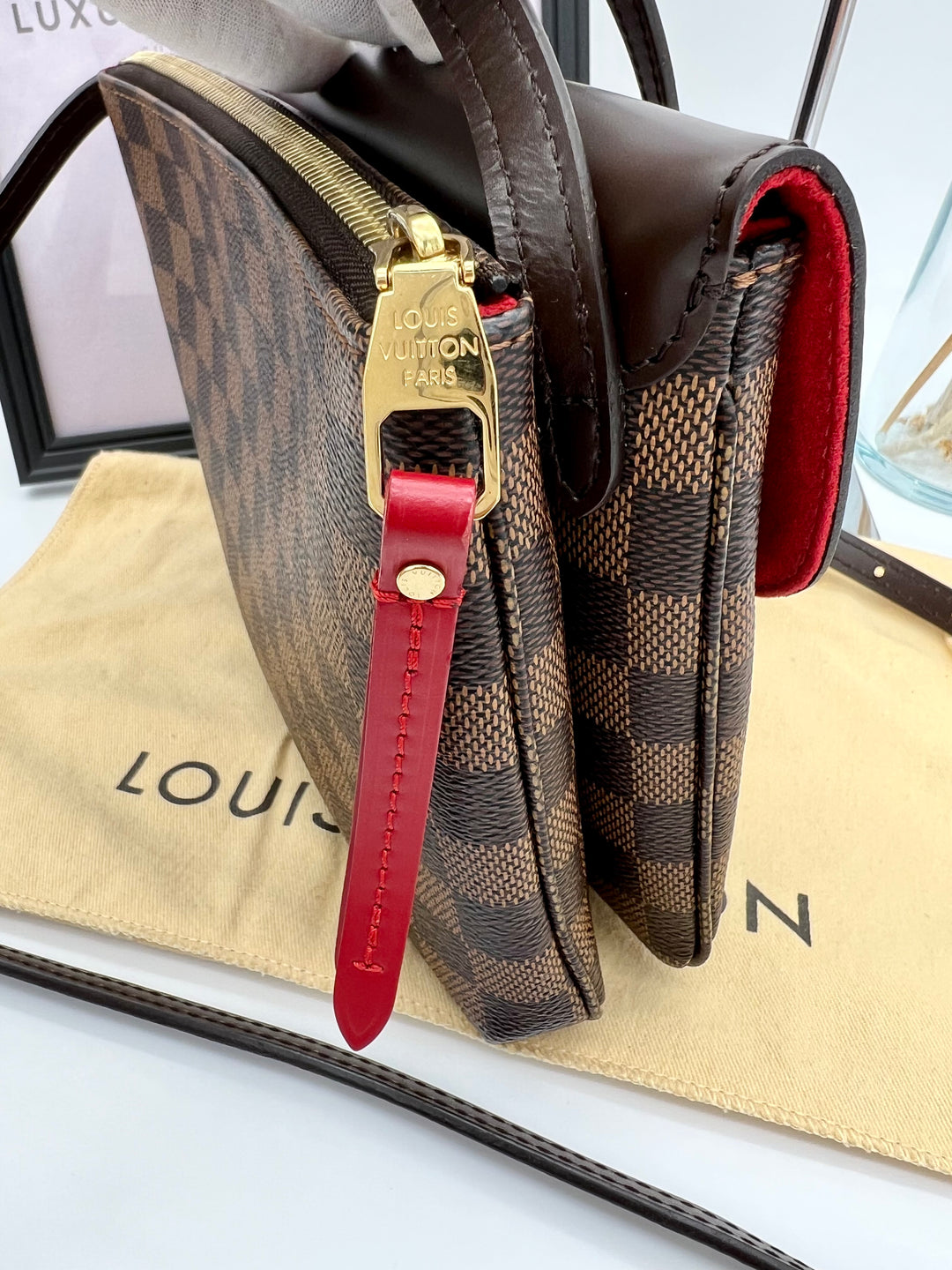 LOUIS VUITTON TWINSET MESSENGER BAG DAMIER – Luxury Preloved SG