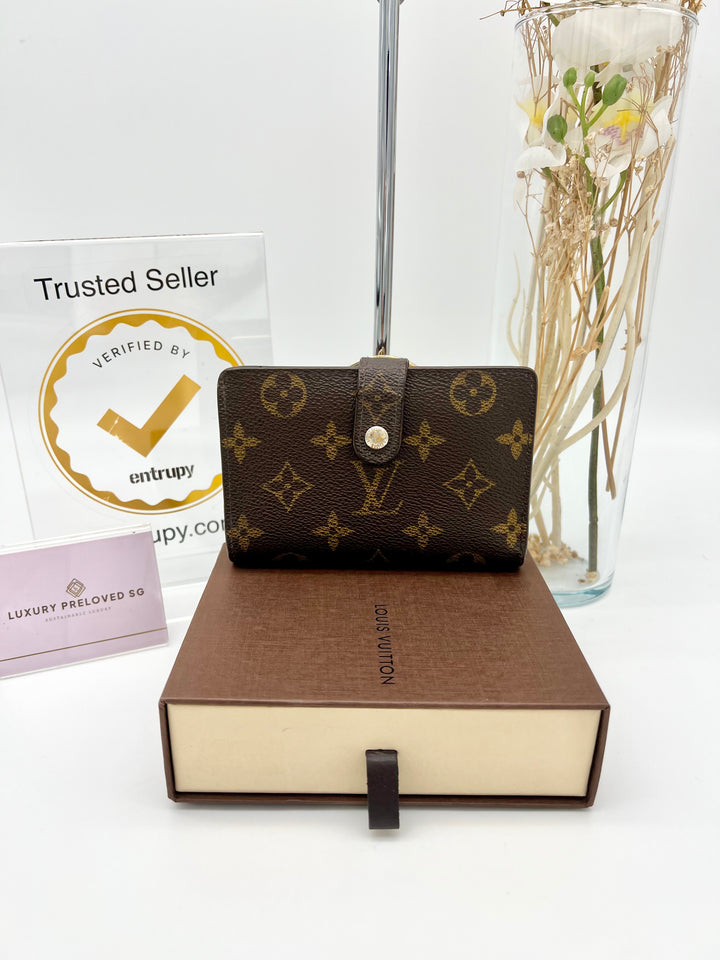 LOUIS VUITTON KISSLOCK WALLET MONOGRAM